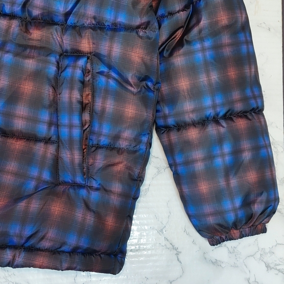 NWT Nordstrom BP Multicolor Plaid Puffer Jacket, Size XS (runs big) - Picture 7 of 9